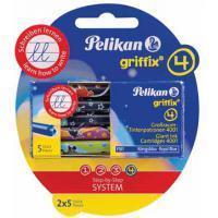 Pelikan Inktpatroon  Griffix blauw op blister