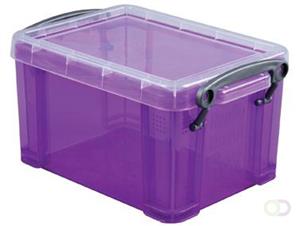 Reallyusefulboxes Really Useful Box 1,6 liter, transparant paars