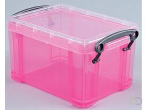 Reallyusefulboxes Really Useful Box 1,6 liter, transparant roze