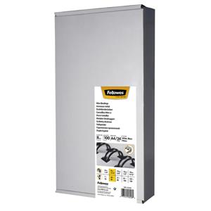 Fellowes Drahtbinderücken, DIN A4, 34 Ringe, 8 mm, silber