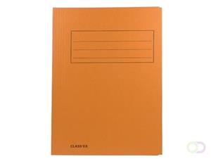 Class'ex dossiermap, 3 kleppen ft 23,7 x 32 cm (voor ft A4), oranje