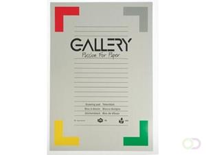 Gallery tekenblok, houtvrij papier, 120 g/m²,ft 29,7 x 42 cm (A3), blok van 24 vel