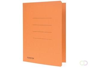 Class'ex dossiermap, 3 kleppen ft 18,2 x 22,5 cm (voor ft schrift), oranje