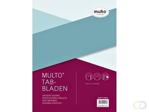 Multo Tabbladen  economy A4 23-gaats 5-delig assorti