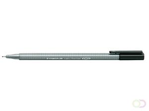 Fineliner Triplus 0.3 mm. zwart (pak 10 stuks)