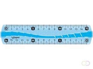 Maped Flachlineal Flex, 150 mm, aus Kunststoff, bruchfest