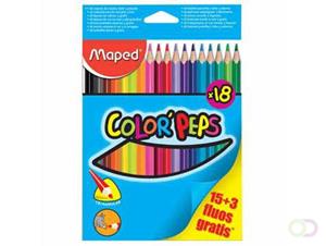 Maped Kleurpotlood  color'peps 15 kleurpotloden + 3 fluo