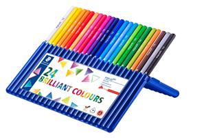 STAEDTLER Dreikant-Buntstift ergosoft, 24er Etui