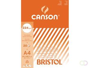 Canson tekenblok Bristol ft 21 x 29,7 cm (A4)