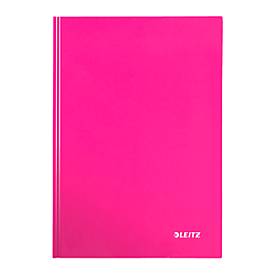 Leitz Notizbuch WOW 90g m.Kopfzeile pink A4 80 Bl liniert