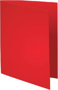 Exacompta Vouwmap onbedrukt A4. 180 g/m². rood (pak 100 stuks)