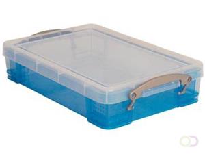 Reallyusefulboxes Really Useful Box 4 liter, transparant blauw