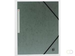 5Star  5 Star elastomap 3 kleppen, grijs, pak van 10