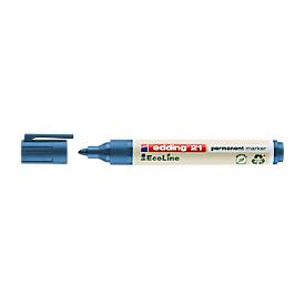 Edding Permanent marker 21 EcoLine blauw (doos 10 stuks)