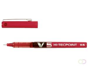 Pilot Rolschrijver Hi-Tecpoint V5 0.3 mm. rood (pak 12 stuks)