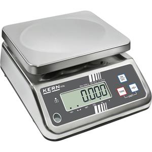 Kern FFN 25K10IPM Tafelweegschaal Weegbereik (max.) 25 kg Resolutie 10 g Werkt op het lichtnet, Werkt op een accu Zilver