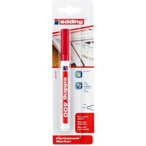 EDDING Viltstift  400 rond rood 1mm blister