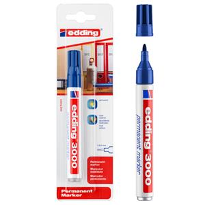 Edding Viltstift  3000 rond blauw 1.5-3mm blister