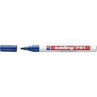 Edding Viltstift  751 lakmarker rond blauw 1-2mm