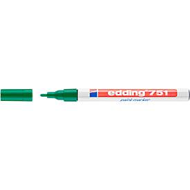 Edding Lakmarker 751 1 - 2 mm. groen (pak 10 stuks)