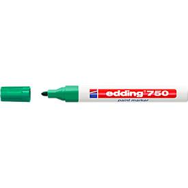 Edding Viltstift  750 lakmarker rond groen 2-4mm