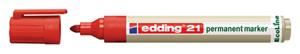 Viltstift edding 21 Eco rond rood 1.5-3mm