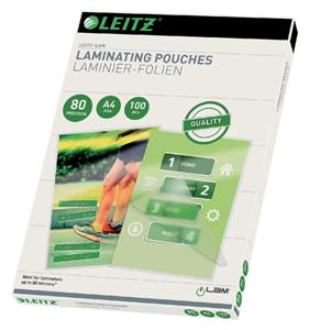 LEITZ Laminierfolientasche, DIN A4, glänzend, 160 mic