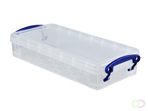 reallyusebox Really Useful Box Aufbewahrungsbox 0,55 Liter, transparent