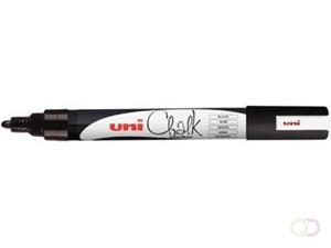 Uni-Ball Kreidemarker Chalk PWE-5M, schwarz, Rundspitze