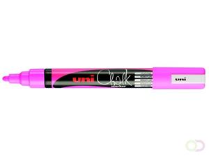 Uni-ball Krijtmarker fluo roze, ronde punt van 1,8 - 2,5 mm