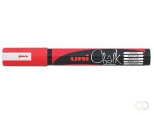 Uni-Ball Kreidemarker Chalk PWE-5M, rot, Rundspitze