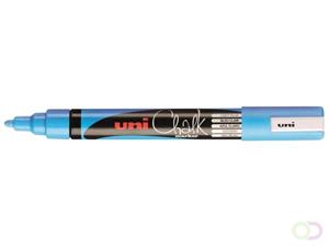 Uni-Ball Kreidemarker Chalk PWE-5M, hellblau, Rundspitze