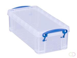 reallyusebox Really Useful Box Aufbewahrungsbox 0,90 Liter, transparent