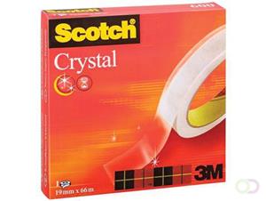 Scotch Plakband Crystal Clear 600 19 mm x 66 m. asgat 76 mm (rol 66 meter)