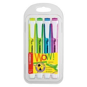 Stabilo Tekstmarker swing cool 1 - 4 mm. assorti (blister 4 stuks)