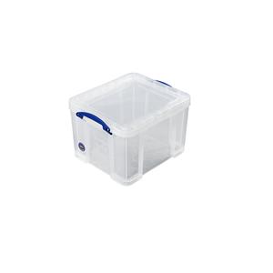 reallyusebox Really Useful Box Aufbewahrungsbox 35 Liter, transparent