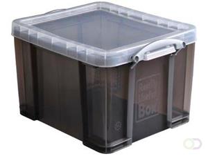 Really Useful Box 35 liter, transparant gerookt