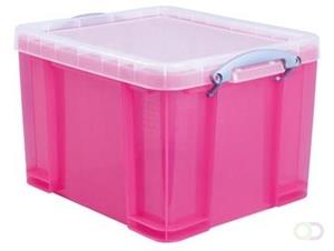 Really Useful Box Aufbewahrungsbox 35TBPKCB pink transparent 35 Liter 480 x 390 x 310mm