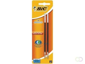 Bic balpenvulling Atlantis blauw, schrijfbreedte 1 mm, blister met 2 stuks