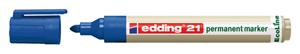 edding 21 permanent marker EcoLine Permanentmarker Blau wasserfest: Ja