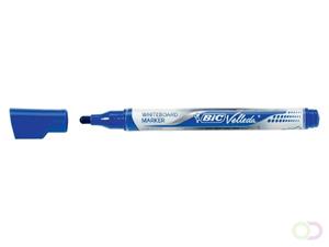 Velleda® whiteboardmarker. vloeibare inkt. middelgroot 4.2 mm ronde punt. 2.2 mm lijndikte. blauw. verpakking van 12 (doos 12 stuks)