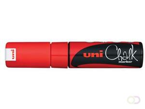 Uni-Ball Kreidemarker Chalk PWE-8K, rot, Keilspitze