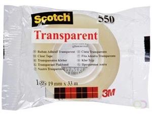 Scotch Plakband  550 19mmx33m transparant