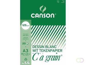 Canson tekenblok "C" à grain 125 g/m², ft 29,7 x 42 cm (A3)