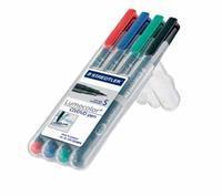 Staedtler BOX 4 CD/DVD PEN 4 KLEUR LUMOC