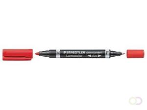 STAEDTLER Lumocolor Permanent-Marker duo, rot