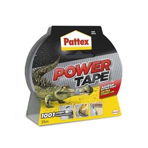 Pattex Powertape 50 mm x 25 m. zilver (rol 25 meter)