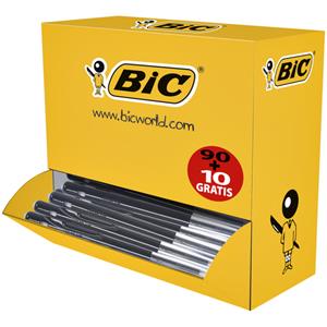 BIC Balpen M10 Value Pack Medium. zwart (doos 100 stuks)