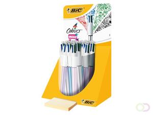 Bic balpen 4 Colours Shine, display met 20 stuks