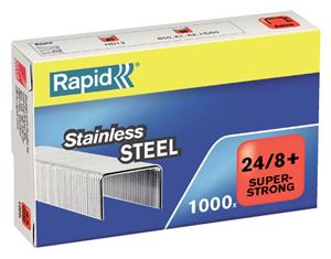 Rapid Nieten office standaard 24/8 roestvrij staal (pak 1000 stuks)